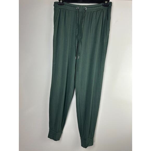 Soma Set WKND Soft Brushed Terry Hooded Cardigan & Jogger 2 Piece Green Medium - Picture 8 of 16